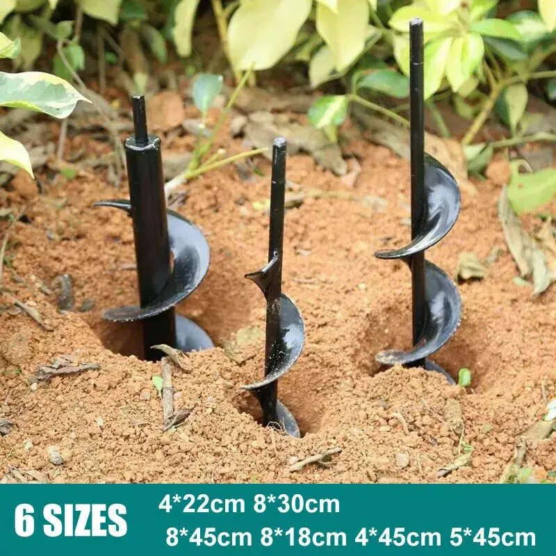 [Fast 2-3 day delivery]Spiral Post Hole Excavator Tool Garden Planting Earth Flower Pot Garden Soil Bulb Flower Pot Suitable for Plantation Plants Outdoor Work