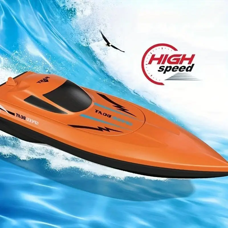 Remote Control Boat Toy, Fast Charging Speedboat with Dual Propeller Model, an Ideal Gift for Birthdays And Holidays. 2