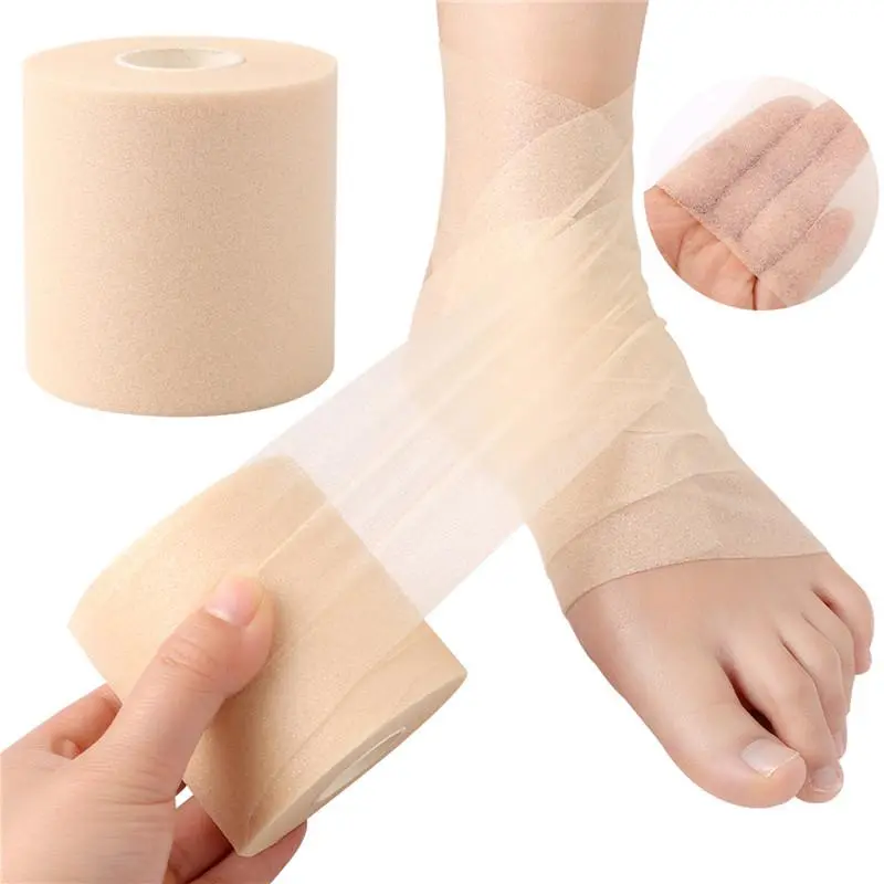 Foam Bandage Elbow Knee Pads Film Foam Underwrap Sports Pre-Wrap For Athletic Tape Sponge Skin Film Self-Adhesive Elastic 3
