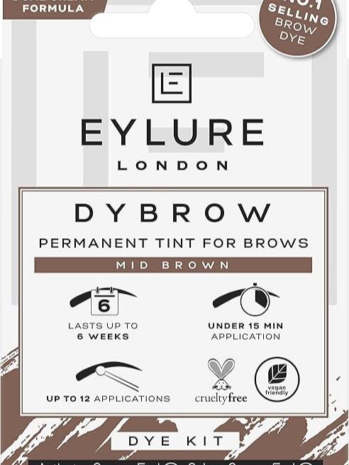Eylure Dybrow Permanent Tint for Brows Dye Kit Mid Brown 5