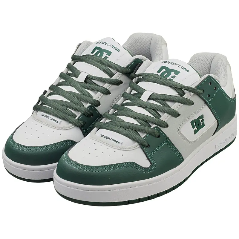 DC Shoes Manteca Se Mens Skate Trainers in White Green - MPN: ADYS100314-XWSG 8