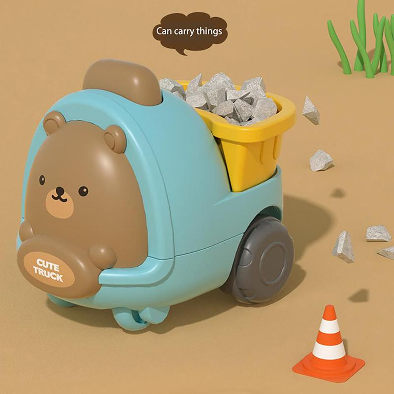 1 Piece Drop Resistant Car Children's Engineering Vehicles Pull Back Inertial Car Toy For 2-3 Year Old Boy Baby Children's Gift 5