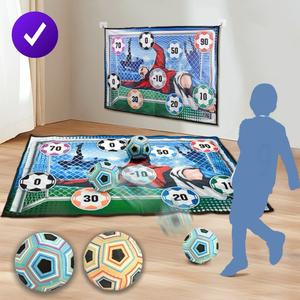 Velcro Shooting Football Toy, 1 Set Wall Mounted Velvet Target Indoor Silent Football Toy, Shooting Practice Sports Toy, Gift for Children,Boys & Men gifts, Football Balls