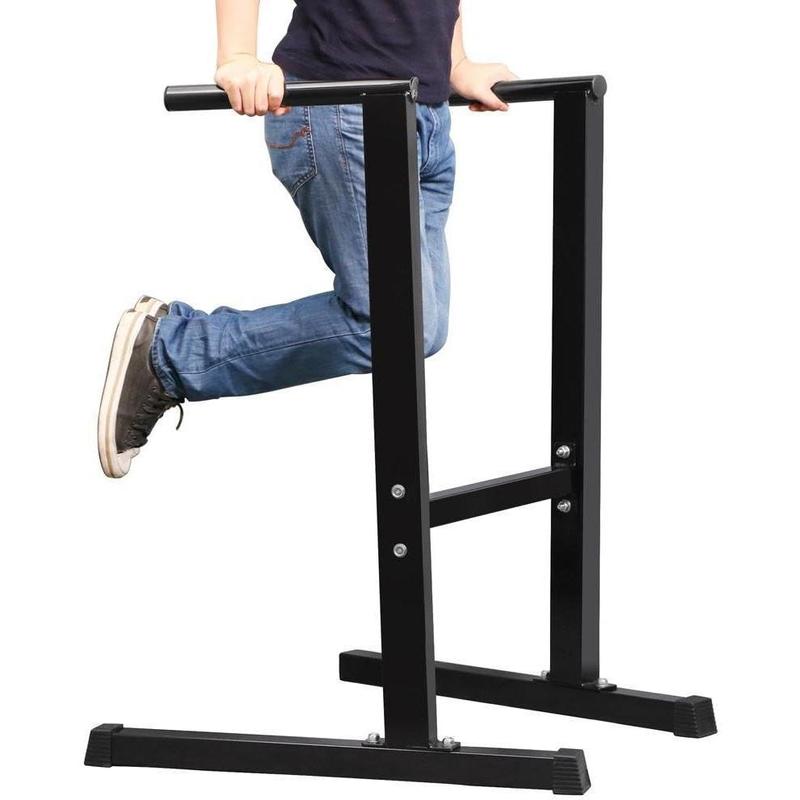 Dip Station Stand Chest Tricep Exercise Workout Station Pull-up Dipping Bars Black 1
