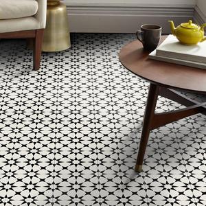 Geometric Pattern Tile Sticker, 9 Counts/set Portable Self-adhesive Waterproof Oil-proof Decorative Floor Sticker, Suitable for Kitchen & Bathroom Decoration #TOP PICKS