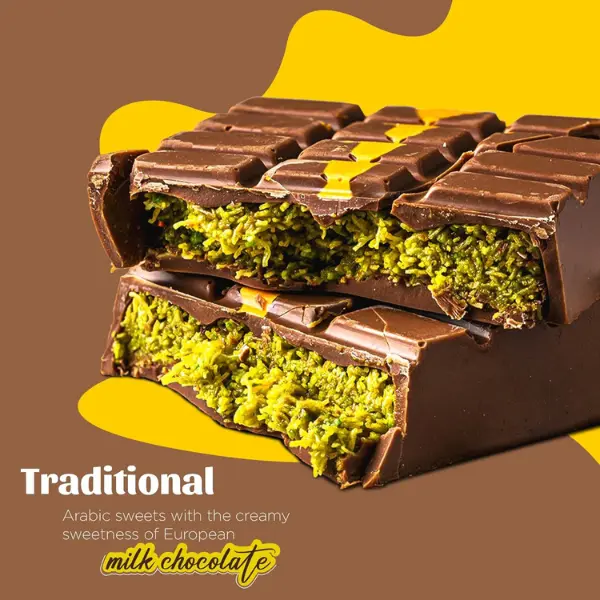 BML 1 x 100g Real Dubai Chocolate Bar Viral Pistachio Kunafa Bar Viral Milk Chocolate for Birthdays Anniversaries Parties & Special Occasions Creamy Milk Chocolate Made in Dubai 5