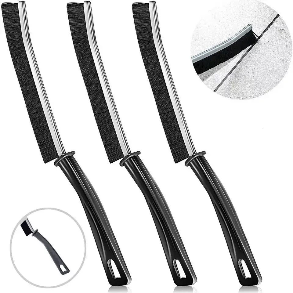 Multifunctional hard bristle Recess Crevice Brush, Household Gap-Cleaning Tool