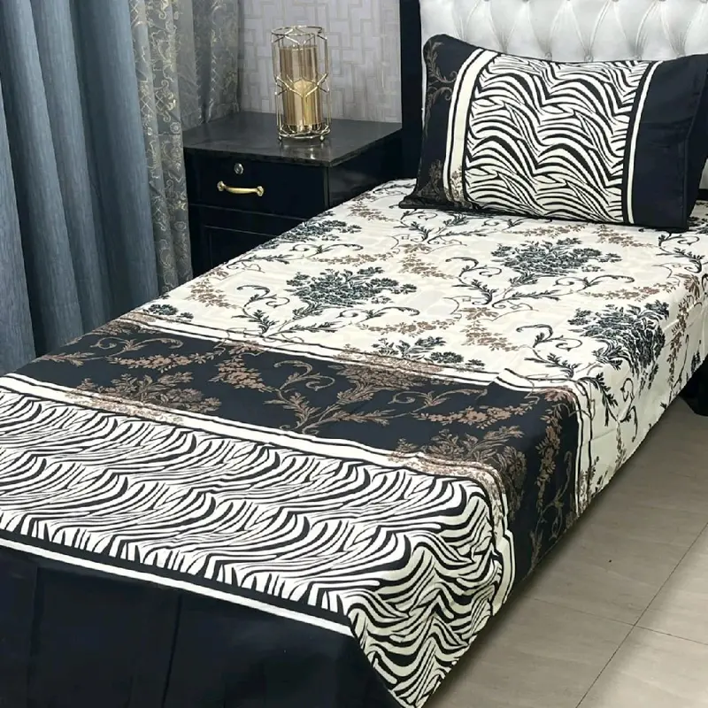 Soft & Hypoallergenic Single Bedsheet with Pillow Set - Complete Bedding Set for a Comfortable Night's Sleep 0