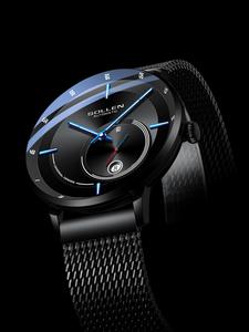 Men's Business Fashion Round Dial Mechanical Watch, Fashion Watch with Luminous Dial & Calendar Feature, Trendy Watch for Men As Gift with Box