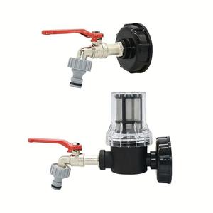 IBC Tank Faucet Adapter, Garden Irrigation Aquarium Pump Filter, Irrigation Filter for Farm Greenhouse Agriculture