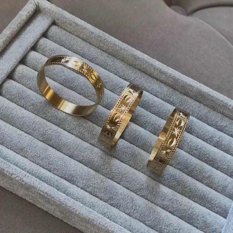 Toddler/children stainless steel bangles