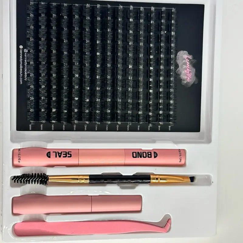 KennedyMaibeauty BOND&SEAL Cluster Lashes - Style 'Dubai' for Flawless Eyelashes - Makeup 1