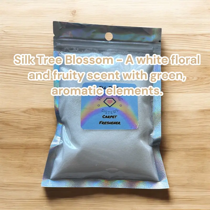 CARPET & BIN FRESHENER – Scented blend for a fresh, long-lasting aroma. Available in mixed 150g scents, including Fruity, Masculine, Feminine, and Bath, Body & Laundry-inspired fragrances. 8