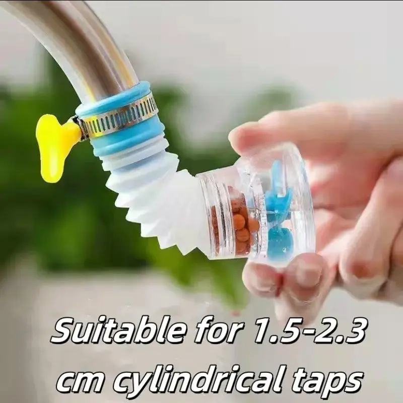 Universal Kitchen Faucet Splash Proof Head Spout Extender Filter Water Saver 1