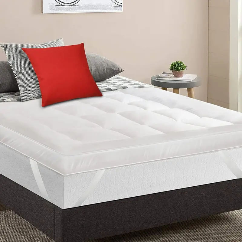 SAIMAZ 4" Inch Deep Luxury Soft Hotel Quality Microfiber Mattress Topper All Sizes 10cm 3