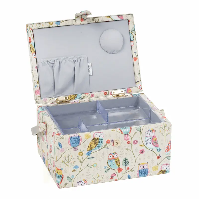HobbyGift Medium Sewing Box - Twit Twoo 1
