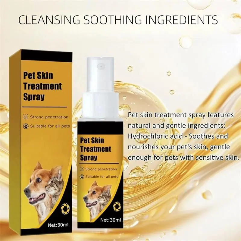 Cassiel Pet-Pet Skin Sprays for Dogs and Cats - Pet Skin Spray for Dogs and Cats
