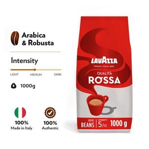 Lavazza Qualità Rossa Coffee Beans 1kg (Pack of 1), Limited Offer, Arabica and Robusta, Intensity 5/10, Medium Roasting. Lavazza. Lavzza Coffee. Coffee. Lavazza Rossa. Ideal for Weekend Sales. May Deal. Gifts. May Deal Drops. Beverage. Shopping.