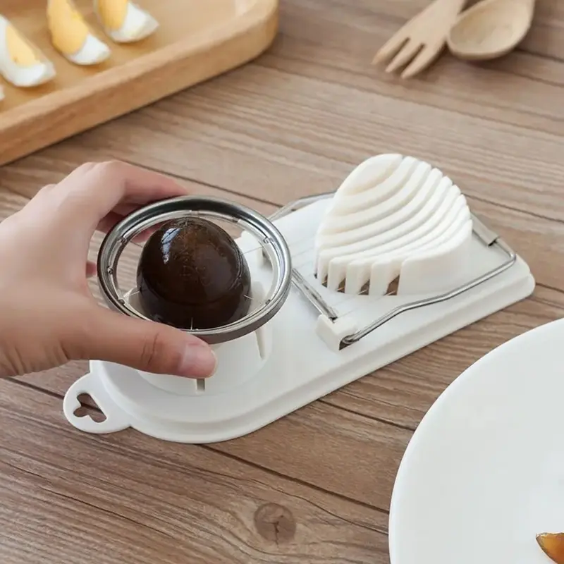 Multifunctional Egg Slicers Stainless Steel Slicer Fancy Splitter Egg Cutting Tool Home Two In One Egg Cutter Kitchen Gadgets 1