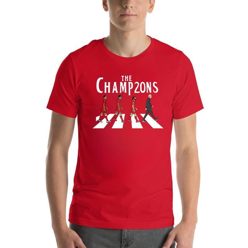 Liverpool Fans Gift. The Champion  T-Shirt.  You’ll Never Walk Alone . Menswear Tops 3