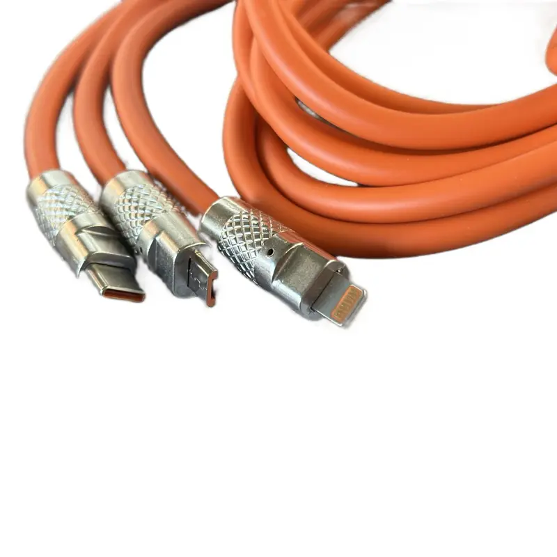 3 in 1 Cable Charger - for Cellphone and Electronic Devices USB Charging Smartphone 2