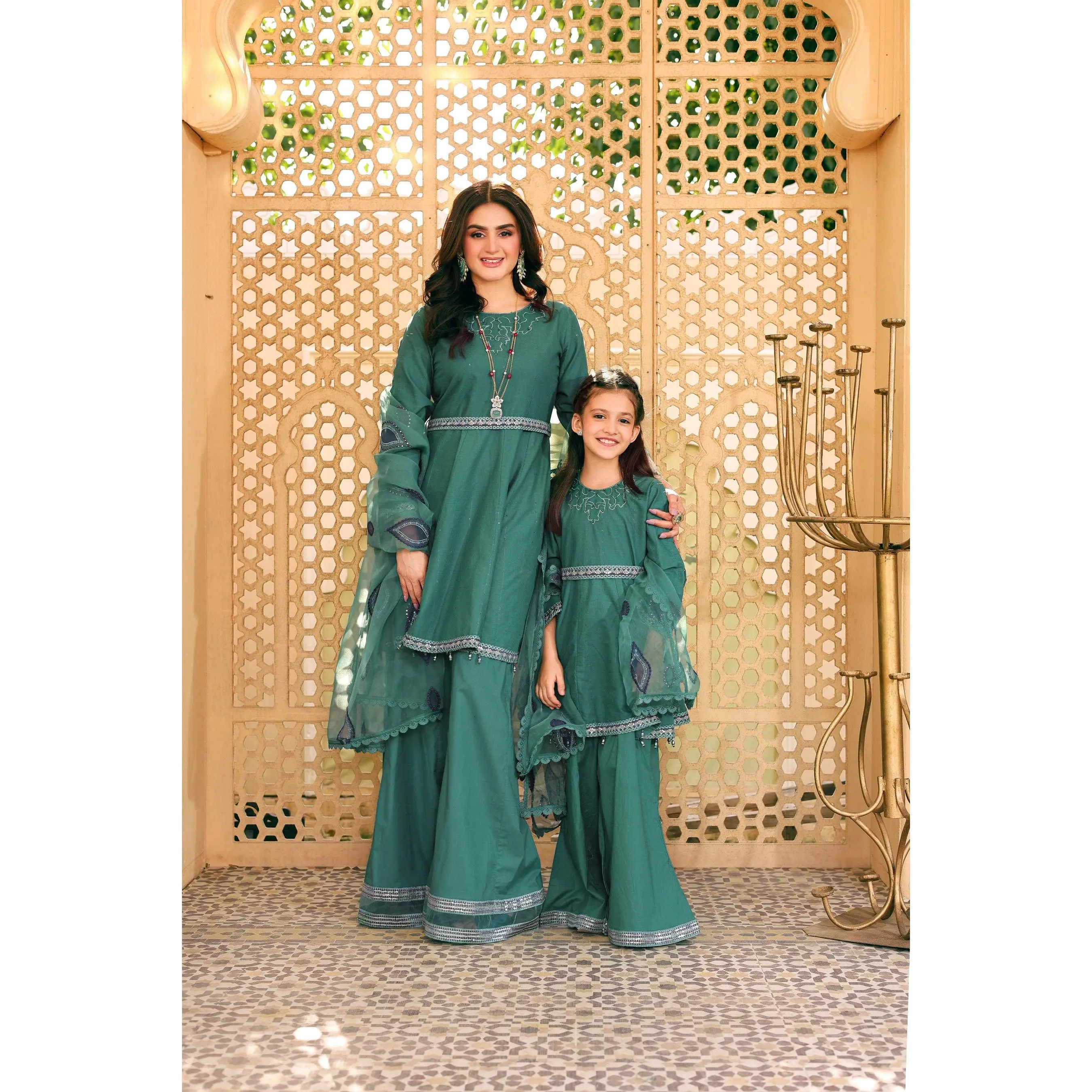 EF-18 Mummy N Me By ALLAY’s3 Pc Ready To Wear Viscose Suit