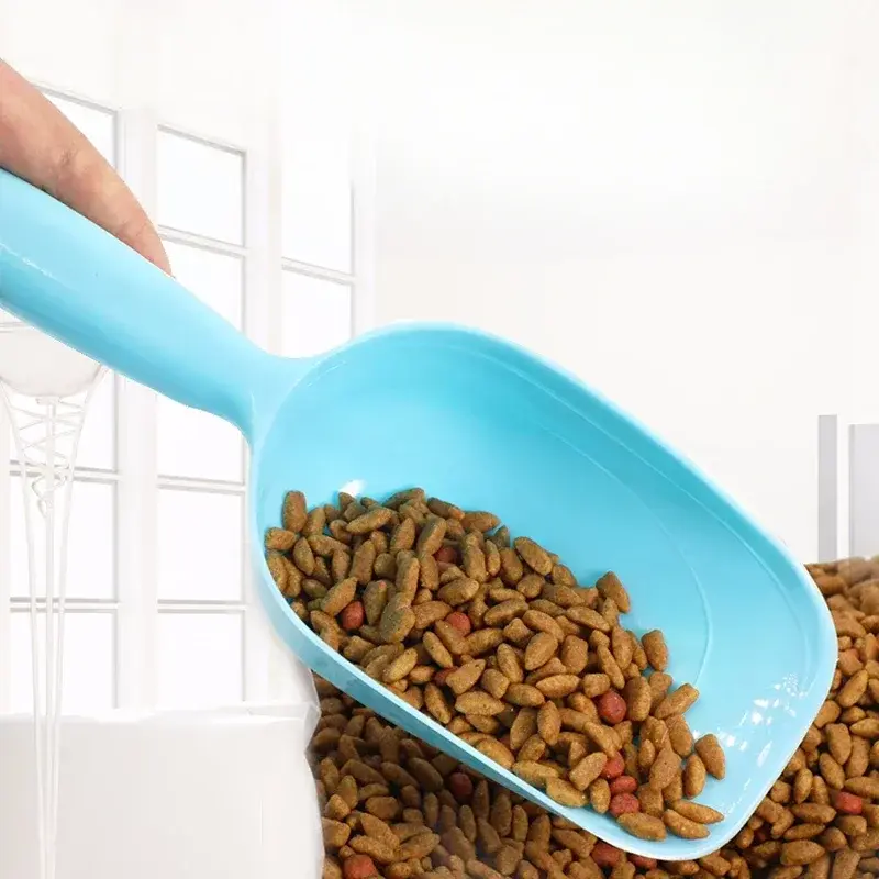 Multi-Color Pet Plastic Feeding Shovel Cat Food Spoon Dog Large Capacity Food Feeder Pet Accessories Product 3