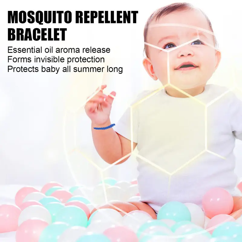 Mosquito Repellent Bracelet 12 Pack, Adjustable Leather Deet-Free Bands 6