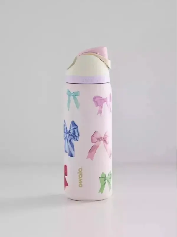Owala FreeSip Water Bottle 32oz – 2025 Birthday Bash "Pillow Fight Cherry" Limited Edition, Leak-Proof & BPA-Free 7
