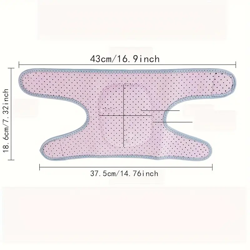 Women'S Pink Knee Support Braces - Polyester Filled Sponge, Ideal for Yoga, Tennis, Dance & Gym Workouts - Pair of Adjustable Aerodynamic Supports, Dance Accessories, Without Battery 4