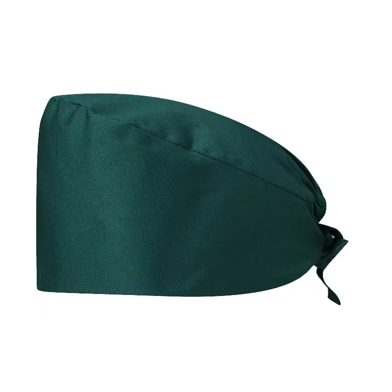Doctor Surgical Cap Male Dental Solid Color Nurse Cap Female Elastic Adjustment Baotou Pure Cotton Beauty Salon Work Cap 1