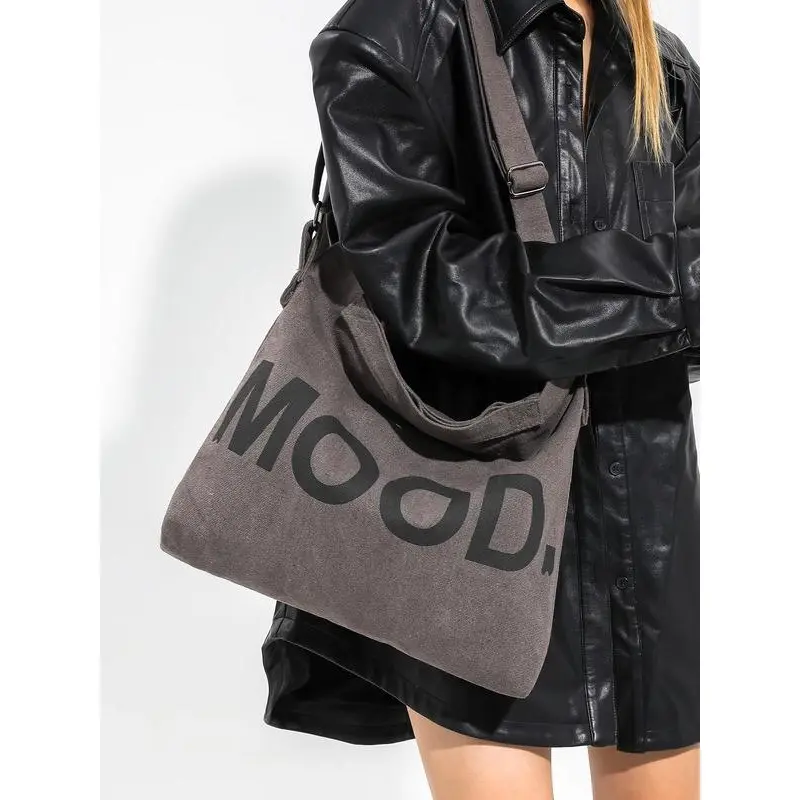 Fashion Letter Print Tote Bag, Large Capacity Shoulder Bag for Women & Girls, Casual Trendy Versatile High-quality Daily Commuting Bag, Girl Fashionable Bag 7