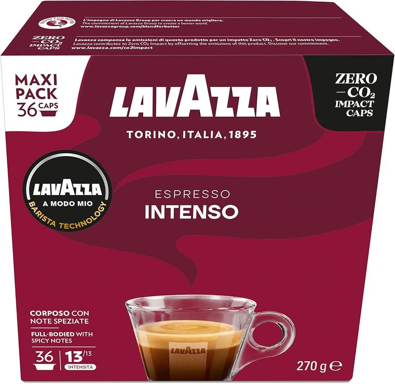 Lavazza A Modo Mio Intenso, Coffee Pods Espresso, 36 capsules, pack of 1. Coffee Capsules. Coffee Pods. Lavazza. Coffee. Lavazza Coffee. Coffee Capsule. Coffee Pods. Nespresso. Coffee Machine. Gift. April Deal Drops. 1