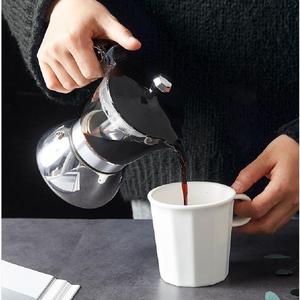 Clear Coffee Pot for Induction Cooker, 1 Count Hand Brewed Coffee Pot with Handle, 【No Open Flame Allowed】, Household Coffee Making Tool for Home Office Dormitory Use