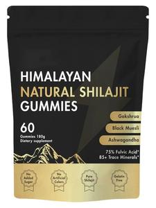 Shilajit Orginal Gummies, Shilajit micronutrient supplement, Himalayan premium ingredient Shilajit - Ashwagandha, Gokshura, Fulvic Acid & 85+ Trace Minerals
