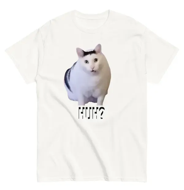 Huh Cat Meme T-Shirt, funny - trending shirt 2025