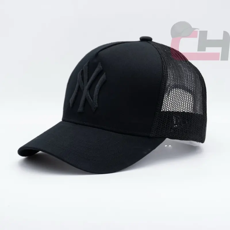 Classic New Era Trucker Cap with Embroidery Adjustable Fit and Breathable Mesh Back Comfortable Street Style Hat for Men and Women 7