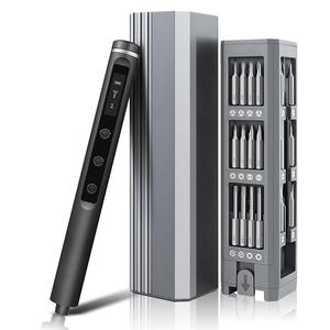 48-in-1 Magnetic Screwdriver Set, Mini Electric Screwdriver Set, Multifunctional Car Repair Tool with LED Light, Car Body Repair Tool