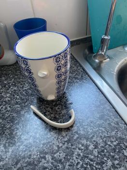 Product Review of Nicola Spring Nicola Spring Hand-Printed Mug - 330ml from m**z 0