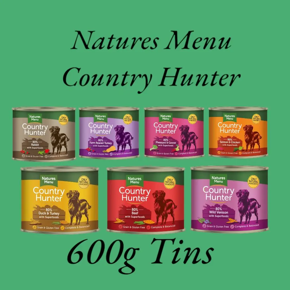 Natures Menu Country Hunter Wet Food for dogs 600g tins