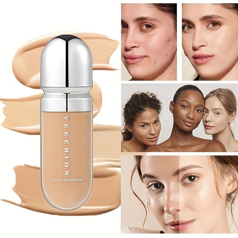 [12 Colors Full Concealer] 12 Colors Full Coverage Concealer, Long-lasting Concealer and Makeup Liquid Foundation, Facial Blemish Modifying Contour Waterproof and Hard to Fade Cosmetic Cream #01 4
