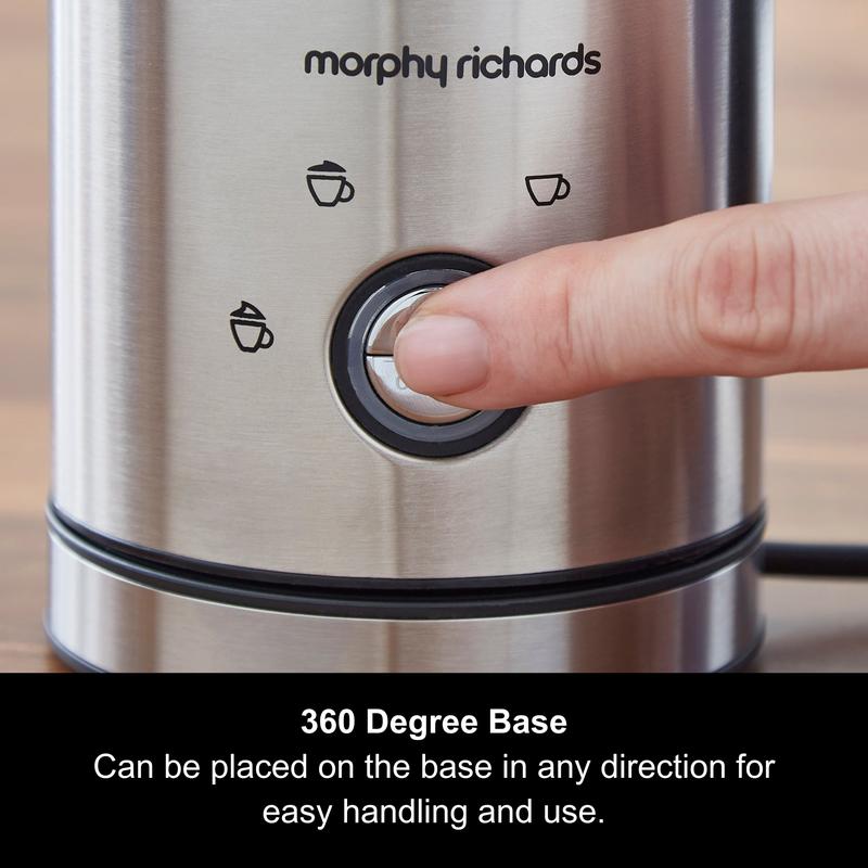 Morphy Richards 4 in 1 Milk Frother -  Hot Chocolate, Thick Foam, Light Foam & Cold Foam 5