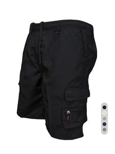 Menswear Plain Drawstring Waist Cargo Shorts, Regular Fit Casual Fashion Street Flap Pocket Bermuda Tactical Shorts for Summer, Men's Tracksuit for Fitness Travel, Summer Mens Shorts, Outdoor Workout Shorts
