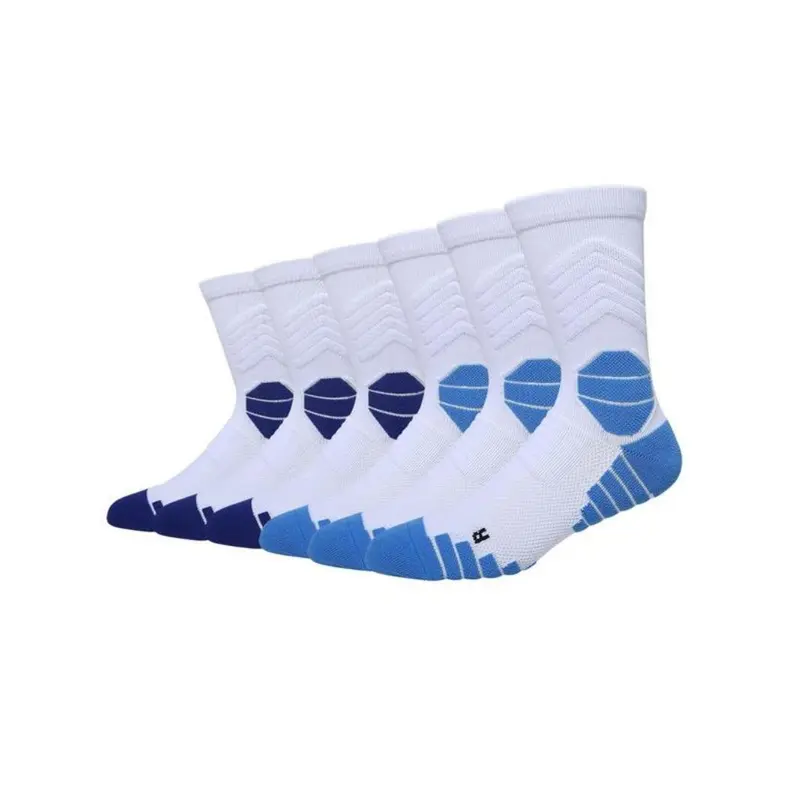 Unisex's Plain Athletic Socks, Cushioning Performance Crew Socks, Breathable Comfortable Sports Socks for All Seasons 6