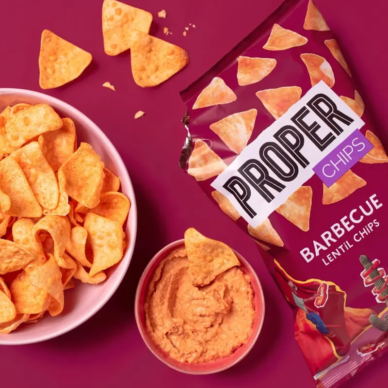 Proper Chips Snack Box - BBQ & Salt & Vinegar Mixed Case - Vegan & Gluten Free - 32 x 14g - Bold Flavor Bites - Healthy Snacking - Crunchy, Crispy 5