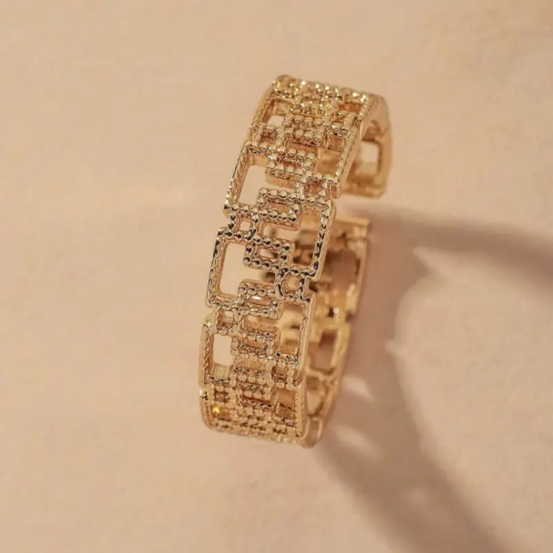 Hollow Rhinestone Decorative Rings for Women for Daily Wear, Wedding, Engagement, Birthday 4