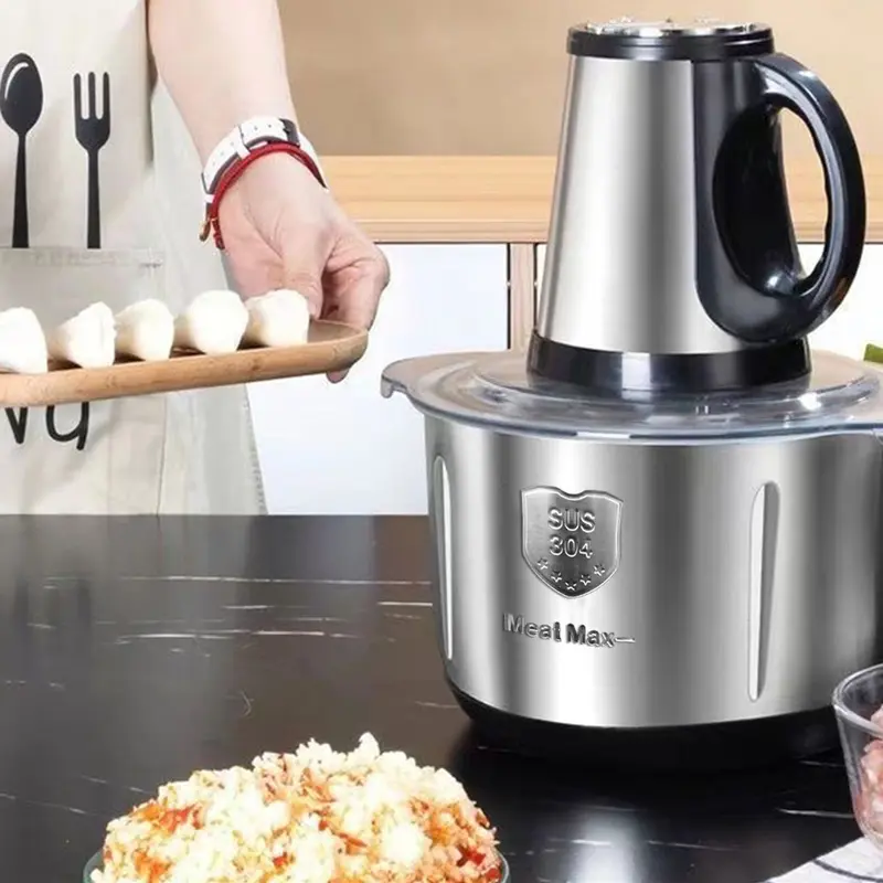 5L Electric Meat Grinder Mincer Mixer Home Blender Food Chopper Processor Blade 3