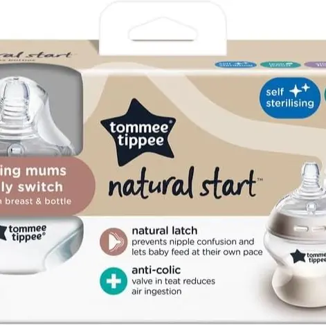 Natural Start Anti-Colic Baby Bottle, 150 ml, 0+ months, Slow Flow Breast-Like Teat for a Natural Latch, Anti-Colic Valve, Self-Sterilising, Pack of 3 7