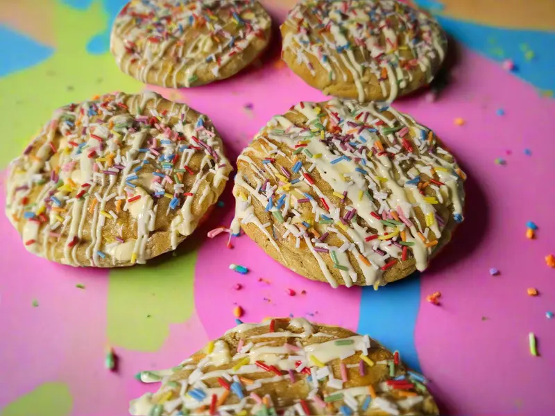 Gourmet Handmade Cookies - Individual/Single Cookie in Your Chosen Flavour, Including Classic Chocolate, Red Velvet, Peanut Butter, Speculoos, Kinder, Cherry Bakewell, Galaxy, Caramilk, and More! yummy treats choc chip viral 6