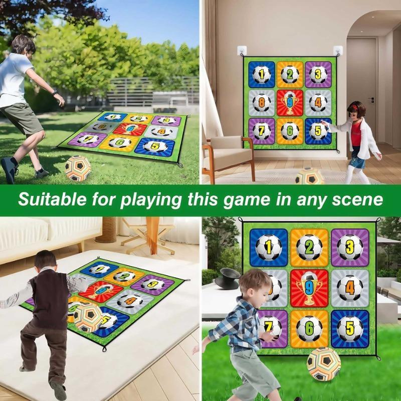 Velcro Shooting Football Toy, 1 Set Wall Mounted Velvet Target Indoor Silent Football Toy, Shooting Practice Sports Toy, Gift for Children, Valentine's Day Gift 2